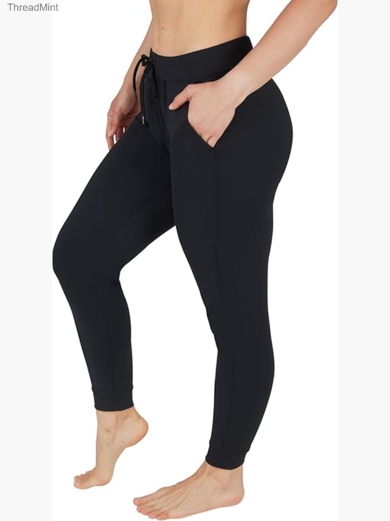 High Waisted Jogger Athletic Lounge Workout Pants With Pockets Drawstring